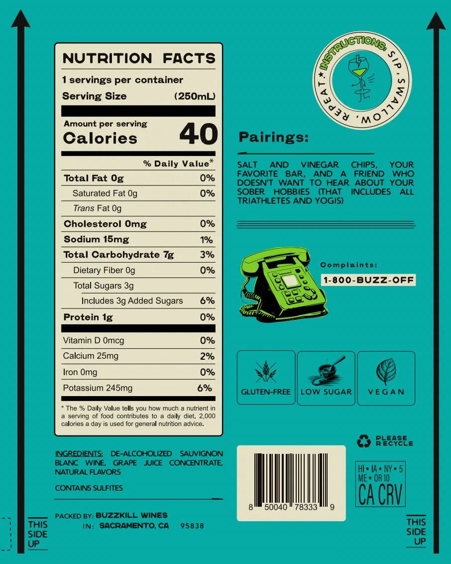 Buzzkill Sauvingon Blanc (single can)