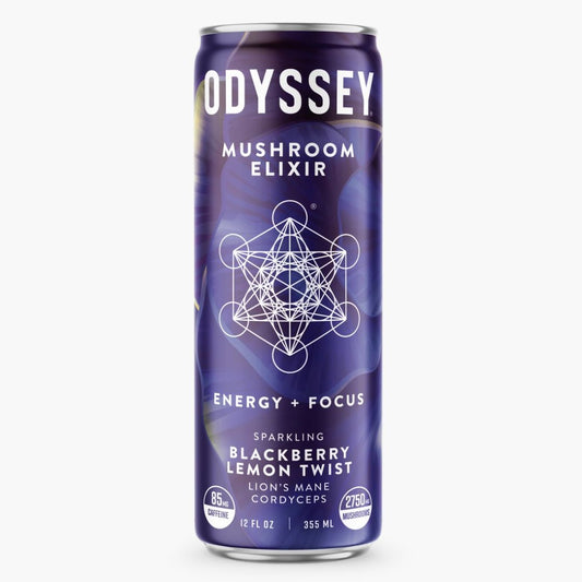 Odyssey Elixir Blackberry Lemon Twist 85mg Sparkling Mushroom Energy
