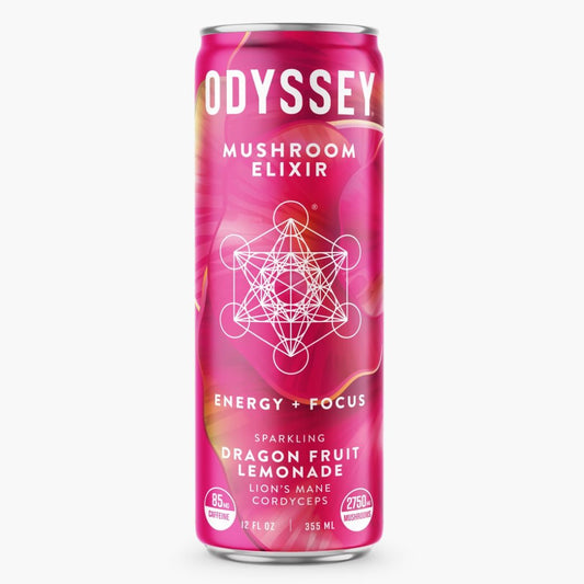 Odyssey Eixir Dragon Fruit Lemonade 85mg Sparkling Mushroom Energy